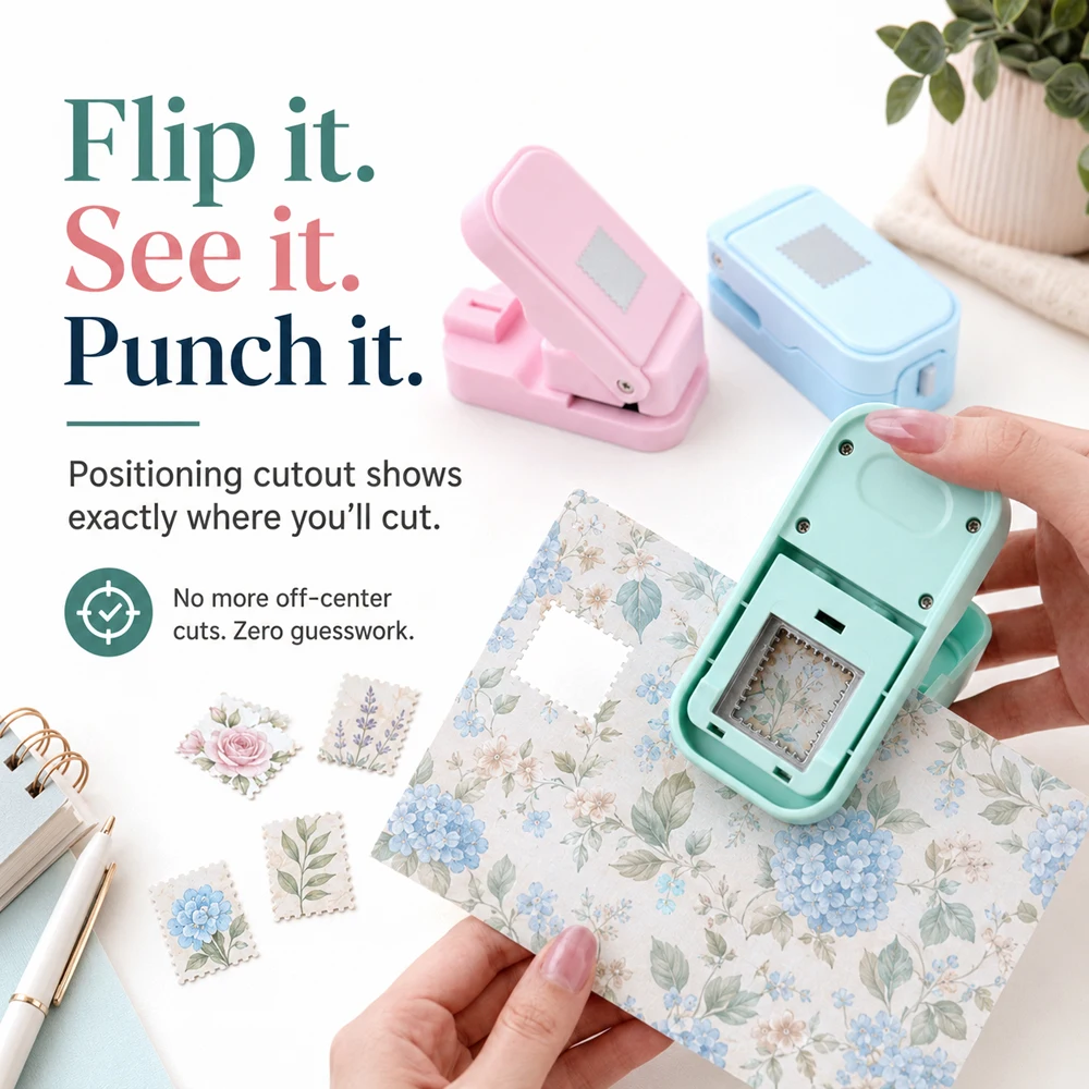 Postage Stamp Edge Paper Punch - Scrapbooking review and price