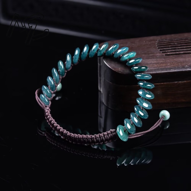 Natural Real Emerald Blue Wate - Beading review and price