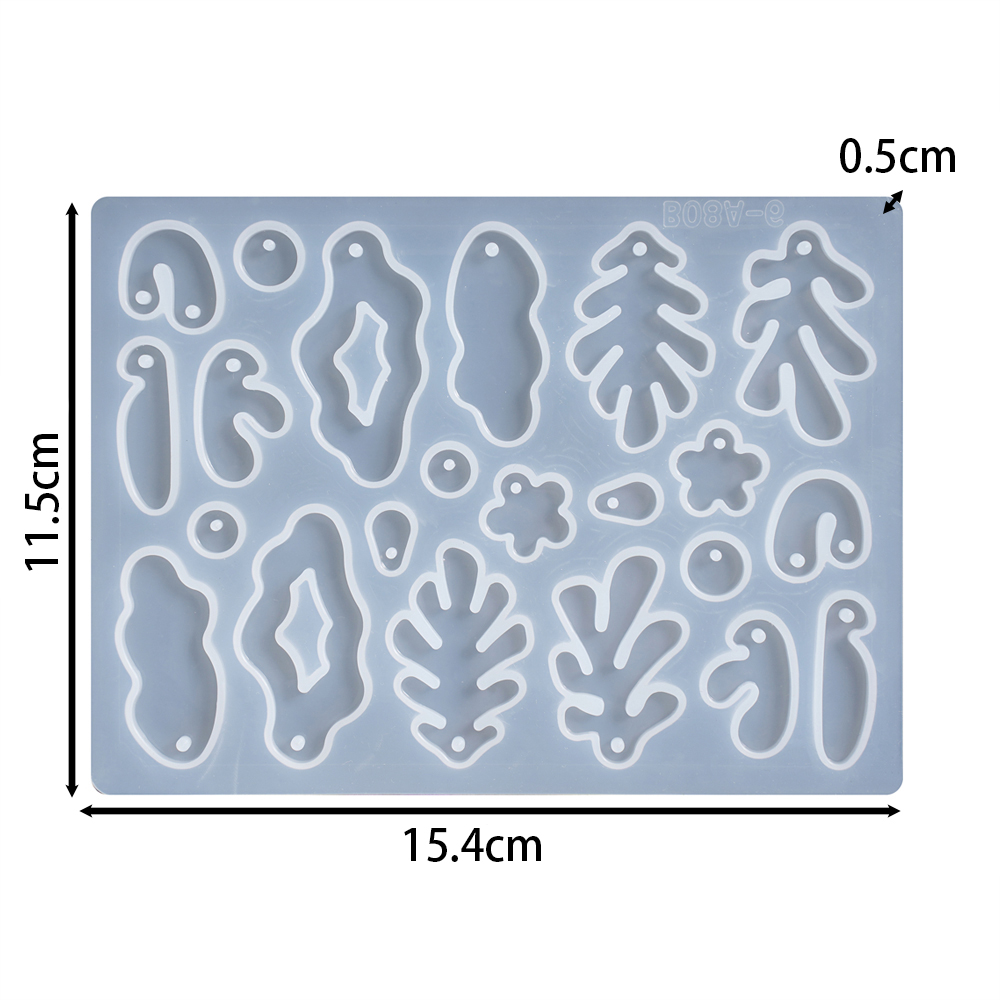 1pcs/lot Geometric Earrings Pe - Silicone Epoxy Resin Molds Set review and price