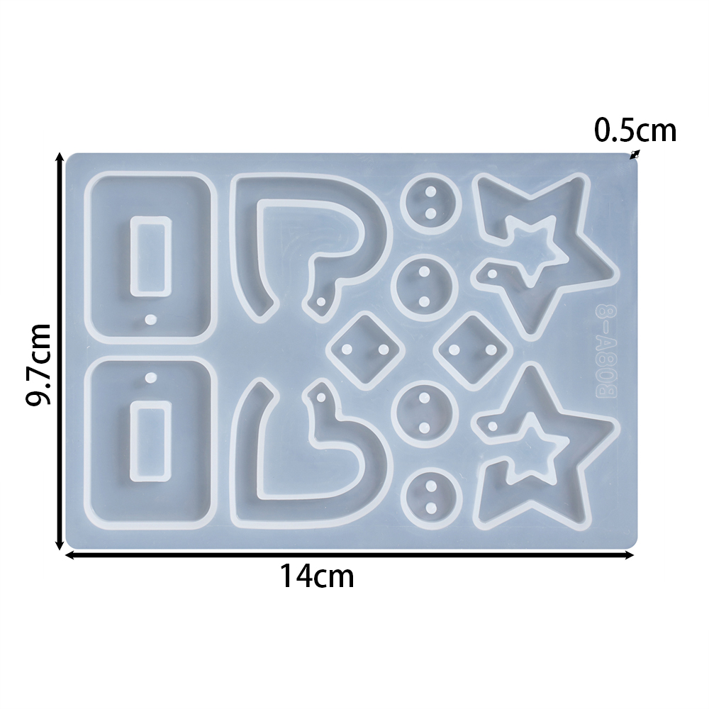 1pcs/lot Geometric Earrings Pe - Silicone Epoxy Resin Molds Set review and price
