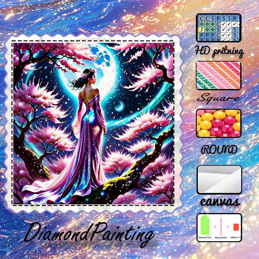 1 piece 5D DIY flocking cloth, - 5D Diamond Painting Kit Full Drill review and price