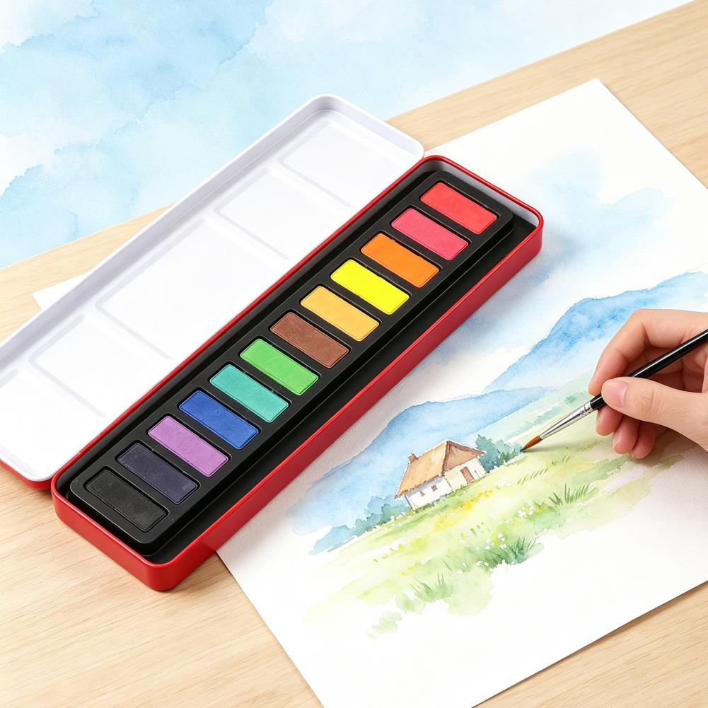 Portable Watercolor Paint Set  - Watercolor Paint Set Solid Pigment review and price