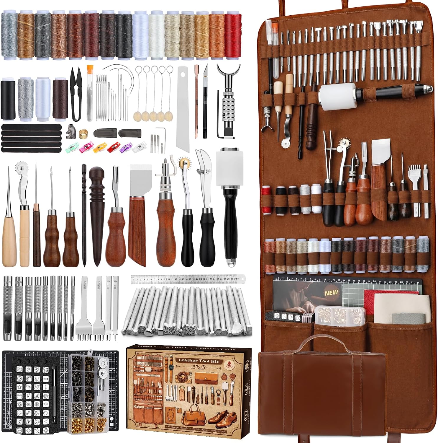 Leather Working Kit, Leather W - Sewing review and price