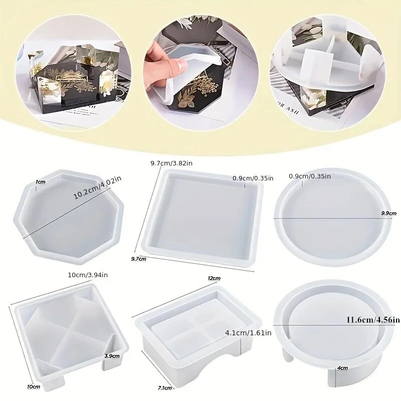 Coaster Resin Molds Set Includ - Silicone Epoxy Resin Molds Set review and price