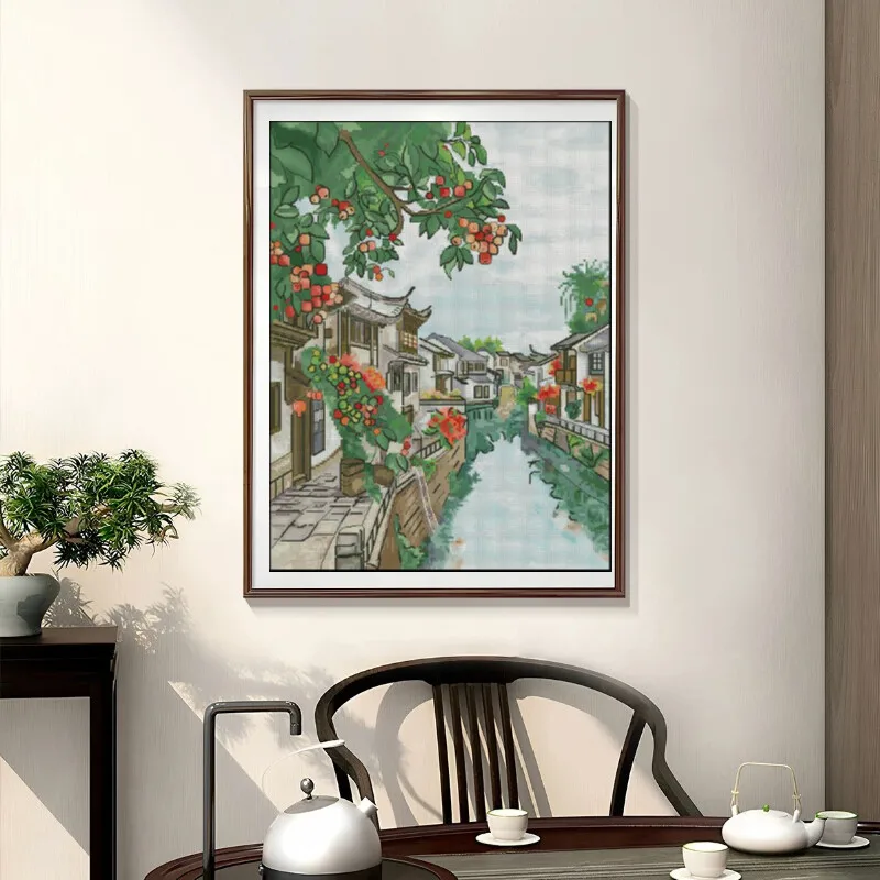 [[CC904-Water Town Jiangnan] D - Cross Stitch Stamped Kits Beginners review and price