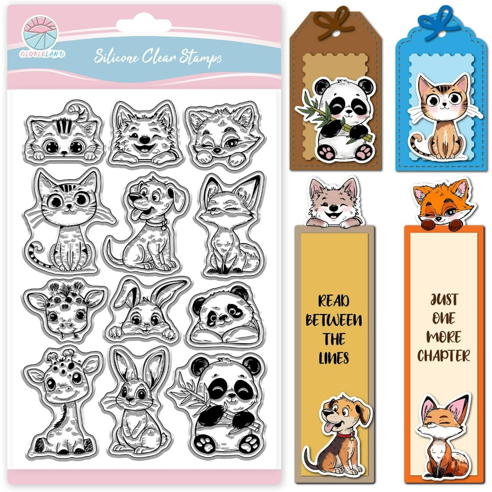 Cat Dog Rabbit Clear Stamps fo - Clear Silicone Stamps For Card Making review and price
